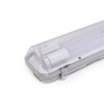 Noxion LED Vandtæt Lysrender Armaturhus Poseidon V2.0 incl. 2x Noxion LED Lysrør T8 Standard Output 15W 2x1800lm - 840 Kold Hvid | 120cm