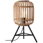 Brilliant Bordlampe Trærow Metal Bambus Brun | Egnet til 1x E27