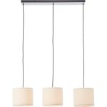 Brilliant Teddy Pendel Lampe Metal Tekstil Beige | Egnet til 3x E27