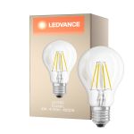 Ledvance Classic LED E27 Pære filament klar 4W 470lm - 840 kold hvid | erstatter 40W