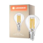 Ledvance Classic LED E14 Pære Filament Klar 3.4W 470lm - 827 Ekstra Varm Hvid | Dæmpbar - Erstatter 40W