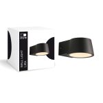 D'Lite Vægbelysning Lira Sort 7W 600lm 830 Varm Hvid | IP54