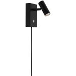 Nordlux Vægbelysning Omari 3.2W 827 320lm 41D sort - Metal | ekstra varm hvid