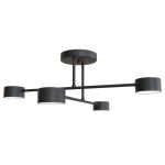 Emibig Loftlampe Halo Stål Sort | Egnet til 4x GX53 - Max 8W