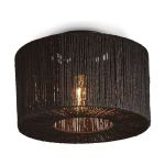 Good&Mojo Loftlampe Iguazu Jute Sort | Egnet til 1x E27 
