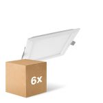 Fordelspakke 6x Ledvance LED downlight Slim Firkant SQ210 18W 1530lm 120D - 840 kold hvid 