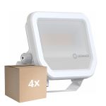 Fordelspakke 4x Ledvance LED Projektør Aluminium Hvid 17W 2200lm 100D - 830 Varm Hvid | IP66 - Symmetrisk