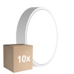 Fordelspakke 10x Ledvance LED Væglampe Runde Hvid 9.5W 1220lm - 830-840 CCT | 262mm - IP65