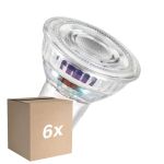 Fordelspakke 6x Osram LED Spot GU10 PAR16 4.7W 850lm 100D - 827 Ekstra Varm Hvid