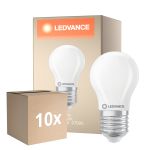 Fordelspakke 10x Ledvance Classic LED E27 Pære Matt 3.4W 470lm - 827 Ekstra Varm Hvid | Dæmpbar - Erstatter 40W