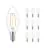 Fordelspakke 10x Philips Corepro LED Kerte E14 filament klar 2W 250lm – 827 – ekstra varm hvid | erstatter 25W
