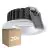 Fordelspakke 20x Ledvance LED spot Air Fix Aluminium sølv 6W 510lm 36D - 930 varm hvid | Udsnit 68mm - IP65 - bedste farvegengivelse - dæmpbar