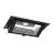 LED Downlight Wallwasher Wally Maxi Sort 46W 6050lm 70x75D - 830 Varm Hvid - 238x145mm