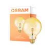 Osram Vintage 1906 LED E27 Globe filament guld 125mm 2.8W 200lm - 824 ekstra varm hvid | erstatter 25W