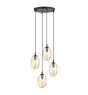 Emibig Pendel Lampe Astral Stål Sort | Egnet til 4x E14 - Max 10W