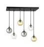 Emibig Pendel Lampe Cosmo Stål Sort | Egnet til 6x E14 - Max 10W