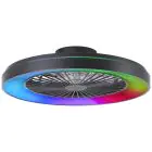 Brilliant Mazzaro Loftventilator Plast  Sort 54W 6800lm - 830-865 CCT+RGB | 576 - Fjernbetjening Dæmpbar