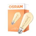 Osram Vintage 1906 LED E27 Edison Filament Guld 4.9W 470lm - 922 Ekstra Varm Hvid | Bedste Farvegengivelse - Dæmpbar - Erstatter 40W