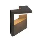 Ansell LED Vægbelysning Arco Grafit 11W 468lm - 830 varm hvid | IP54