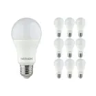 Fordelspakke 10x Noxion Lucent Classic LED E27 Pære matt 9.5W 1055lm - 827 ekstra varm hvid | erstatter 75W