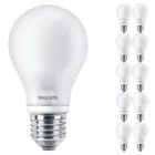 Fordelspakke 10x Philips Corepro LED Pære E27 Pære matt 7W 806lm - 827 ekstra varm hvid | erstatter 60W