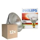 Fordelspakke 12x Philips PAR38 IR 175W E27 230V Klar