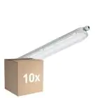 Fordelspakke 10x Philips LED Vandtæt Lysrender Coreline 25W 4000lm - 840 Kold Hvid | 60cm - Erstatter 2x18W