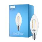 Philips Corepro LED Kerte E14 Snoet Kerte filament klar 2W 250lm - 827 ekstra varm hvid | erstatter 25W