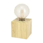 Eglo Bordlampe Prestwick 2 Træ Brun | IP20 - Egnet til 1x E27 